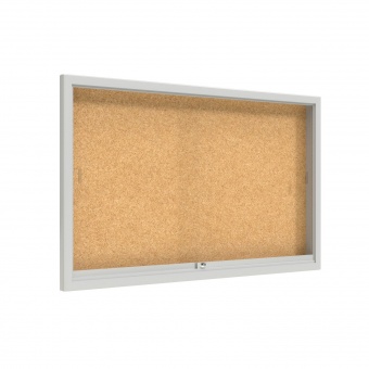 Info-Wandvitrine, 93 cm hoch, 150x8,0 cm (B/T), Rückwand: Kork, Info-Wandvitrine, 93 cm hoch, 150x8,0 cm (B/T), Rückwand: Kork,